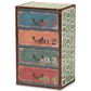 Baxton Studio Amandine 4-Drawer Accent Storage Cabinet in Multicolor, , large