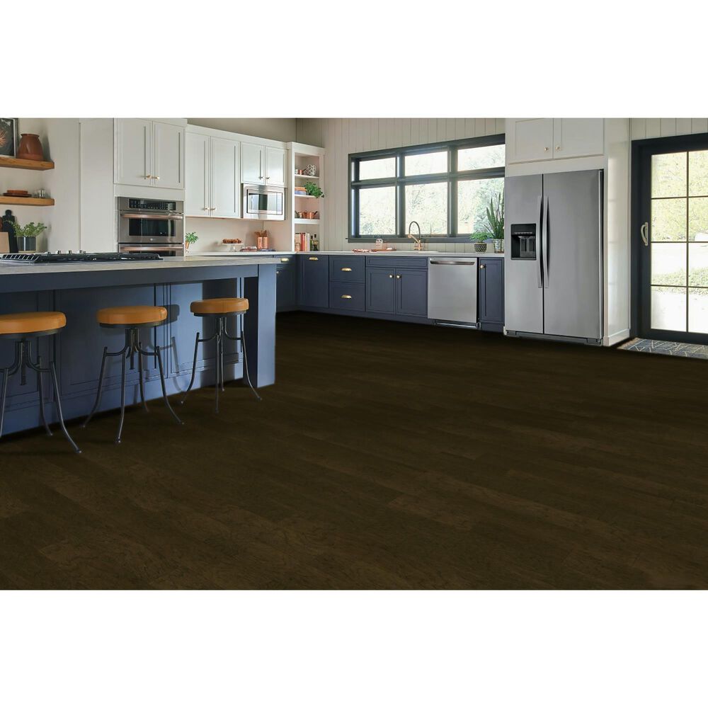 Hartco Prime Harvest Blackened Brown 5&quot; Hickory Engineered Hardwood, , large