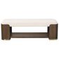 Century Furniture Carino Upholstered Bench in Cocoa, , large