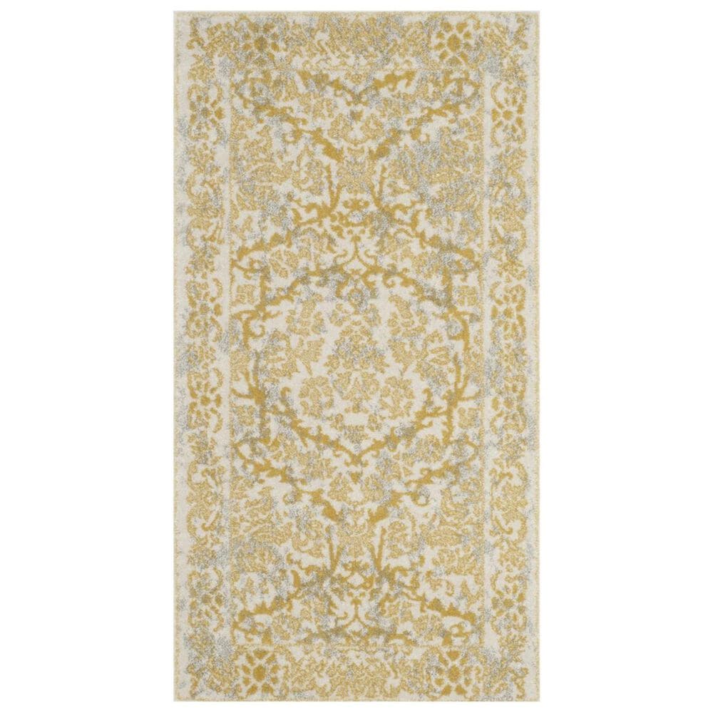 Safavieh Evoke EVK242S 2"2" x 4" Ivory and Gold Runner, , large