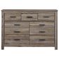 Ashley Zelen 4 Piece King Bedroom Set in Warm Gray, , large