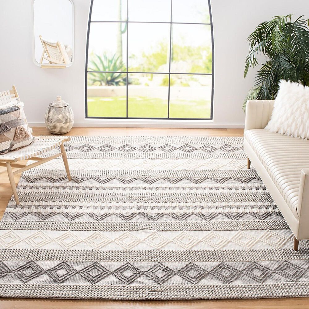 Safavieh Natura Transitional 11&#39; x 15&#39; Grey and Ivory Area Rug, , large