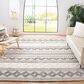 Safavieh Natura Transitional 11" x 15" Grey and Ivory Area Rug, , large