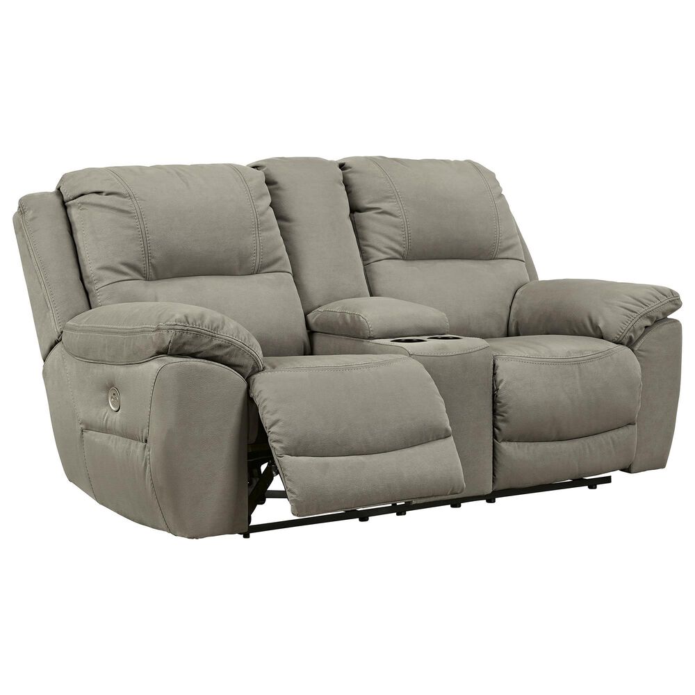 Ashley Next-Gen Gaucho Power Reclining Loveseat with Console in Putty, , large