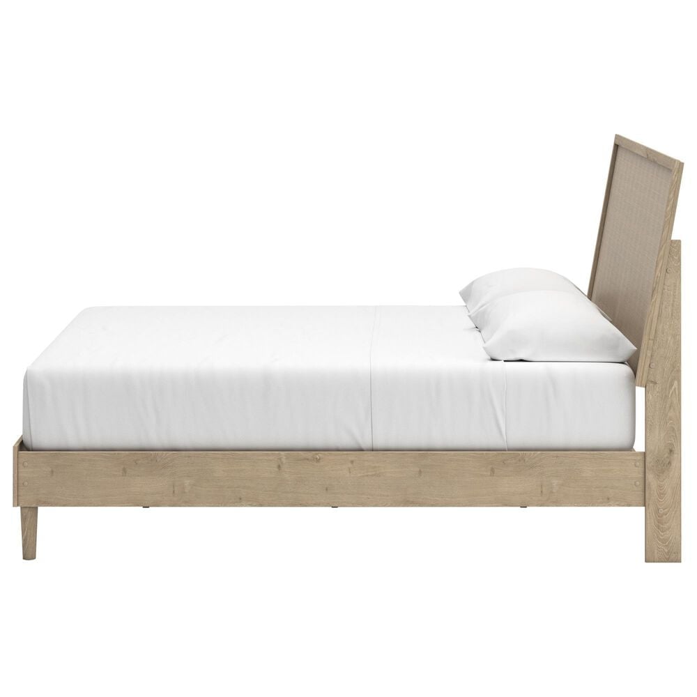 Ashley Cielden King Platform Bed in Tan, , large