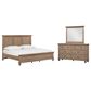 Riva Ridge Oxford 3-Piece Queen Panel Bedroom Set in Tan with USB Ports, , large
