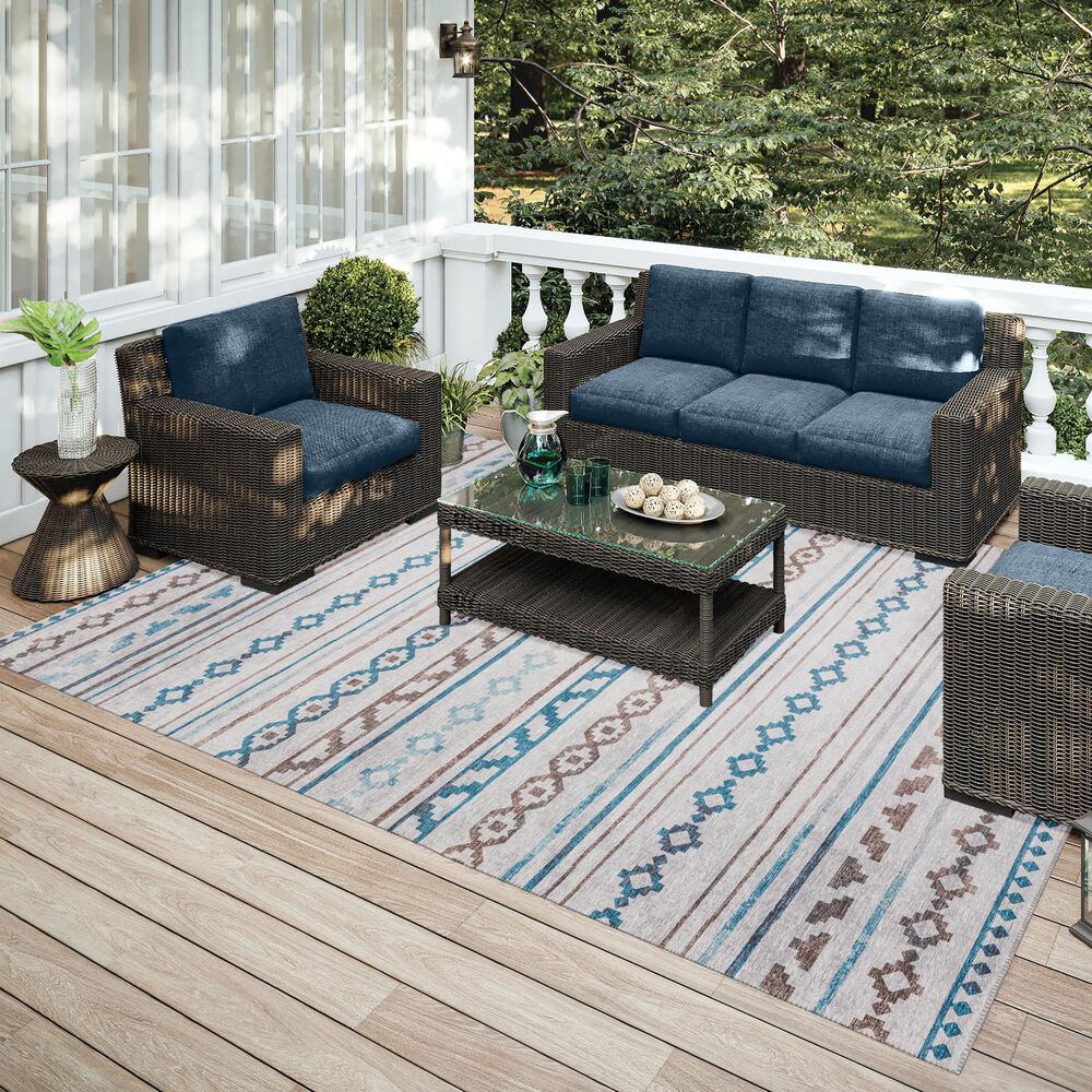 Dalyn Rug Company Sedona 6&#39; x 9&#39; Tin Indoor/Outdoor Area Rug, , large