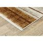 Oriental Weavers Bauer Geometric Lines 7"10" x 10"10" Rust Area Rug, , large