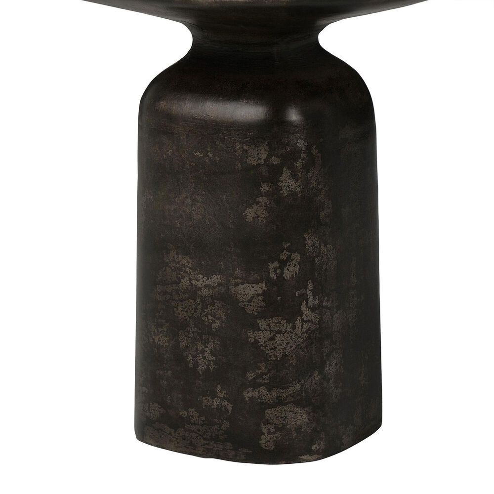 Four Hands Odessa End Table in Distressed Bronze, , large