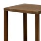 Sunwell Garden 20" Patio Square Side Table with Wood Top in Brown, , large
