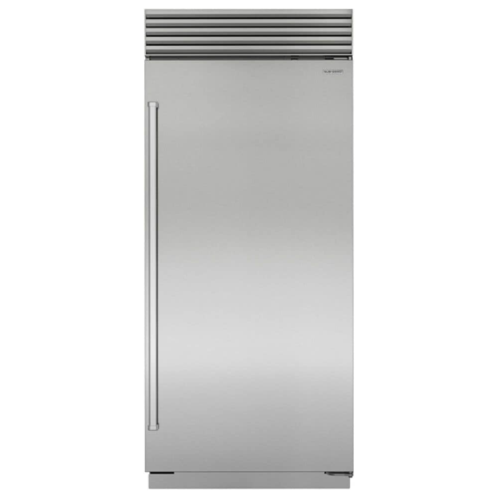 Sub Zero 22.8 Cu. Ft. Classic Right Hinge Built-In Refrigerator with Internal Water Dispenser and Tubular Handle in Stainless Steel, , large