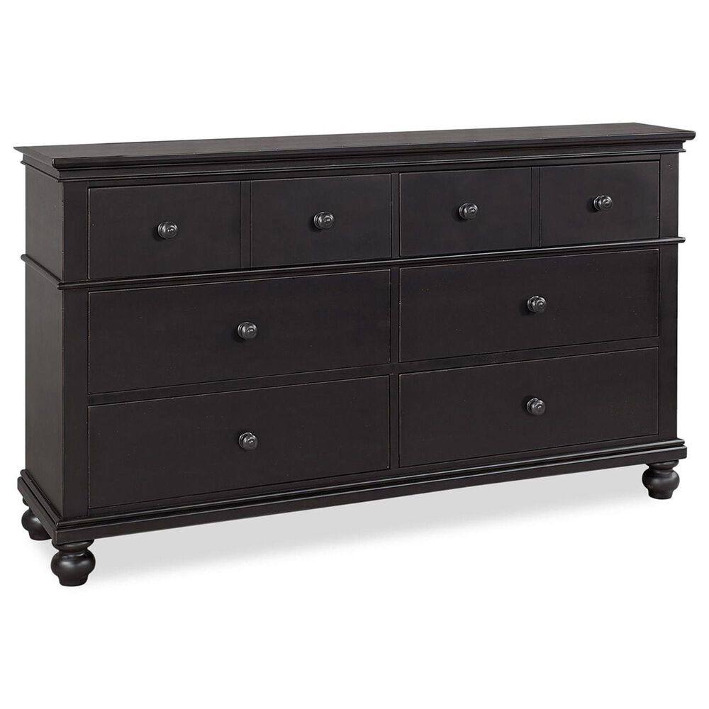 Riva Ridge Oxford 6 Drawer Dresser and Mirror in Black, , large
