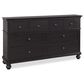 Riva Ridge Oxford 6 Drawer Dresser and Mirror in Black, , large