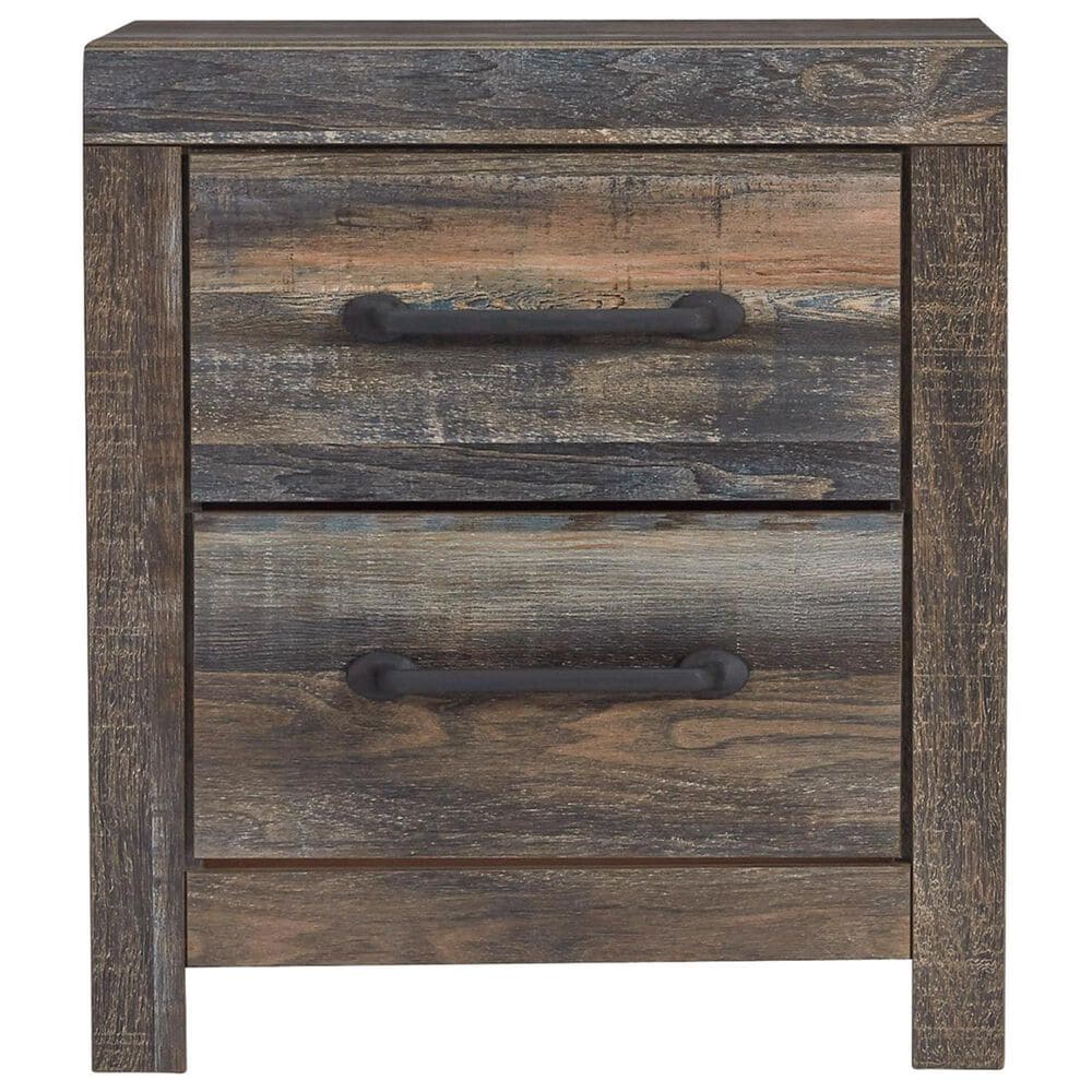 Ashley Drystan 4 Piece Twin Dual Storage Bed Set in Brown Rustic, , large