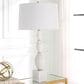 Uttermost Regalia Table Lamp in Beaded White and Antique Brushed Brass, , large