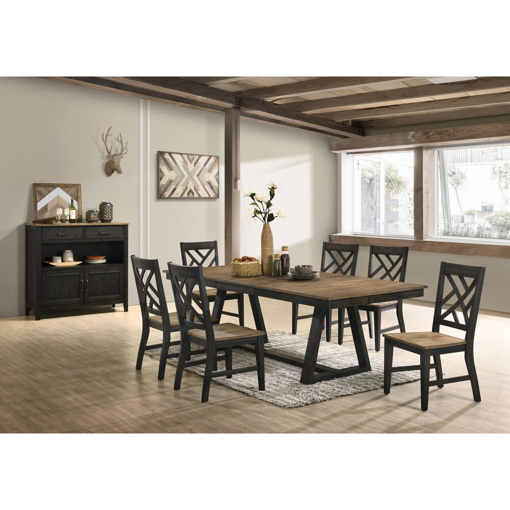 Hawthorne Furniture Harper Side Chair in Brushed Brown and Pecan, , large