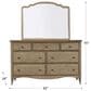 Riva Ridge Provence 7 Drawer Dresser with Mirror in Patine, , large