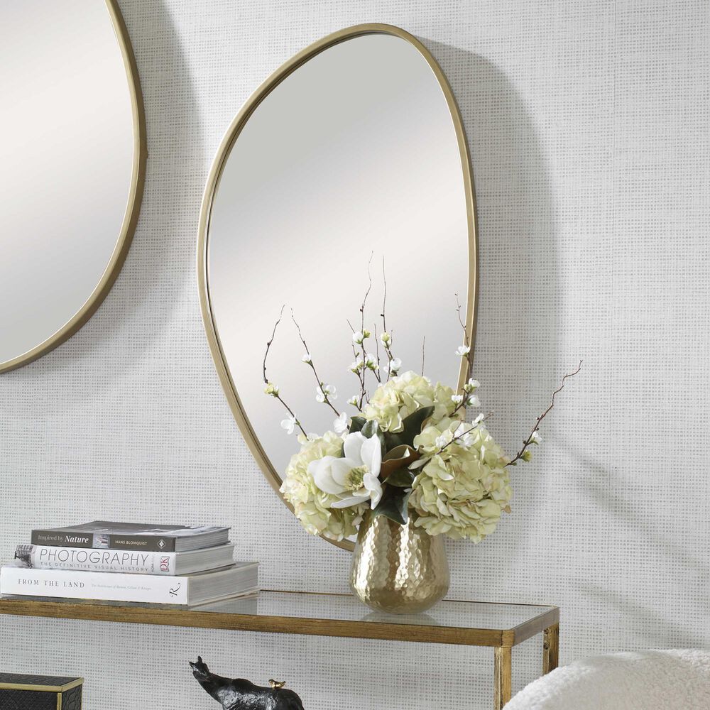 Uttermost Boomerang Mirror in Gold, , large
