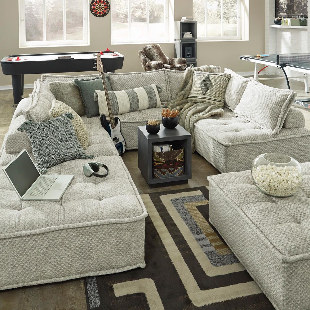 Ashley Bales 7-Piece Modular U-Shaped Sectional in Taupe, , large
