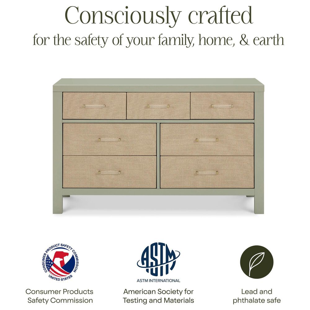 DaVinci Eloise 7-Drawer Dresser in French Sage and Sand, , large