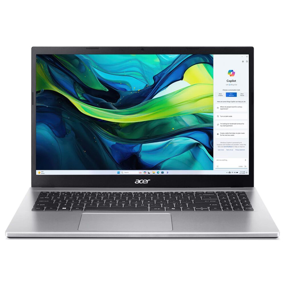 Acer Aspire Go 15 15.6&quot; Laptop | AMD Ryzen 7 5825U - 32GB RAM - AMD Radeon Graphics - 1TB SSD in Silver, , large