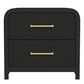 Mayberry Hill Ridgemont 2-Drawer Nightstand with USB in Black, , large