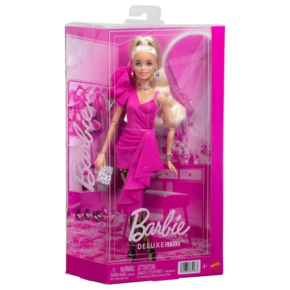 Barbie Deluxe Style Fashion Doll in Hot Pink and Black, , large