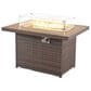 Furniture of America Wies Fire Pit Table in Brown, , large