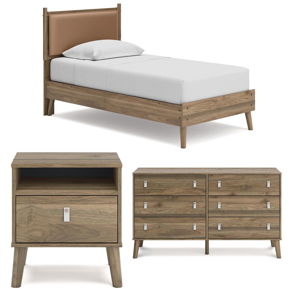 Signature Design by Ashley Aprilyn 3 Piece Twin Bedroom Set in Honey Brown, , large