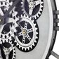Yosemite Home Decor 32" Round Gear Wall Clock in Silver, , large