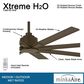 Minka-Aire Xtreme H2O 65" Indoor/Outdoor Ceiling Fan in Oil Rubbed Bronze, , large
