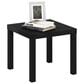 HOMLUX 20" Square Parsons Side Table in Black, , large