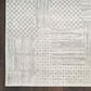 Nourison Glitz GLZ09 Silver and Grey 2"3" x 7"6" Runner, , large