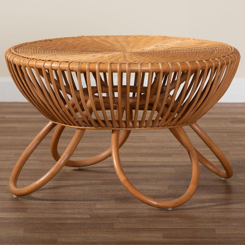 Baxton Studio Abel Coffee Table in Light Honey, , large