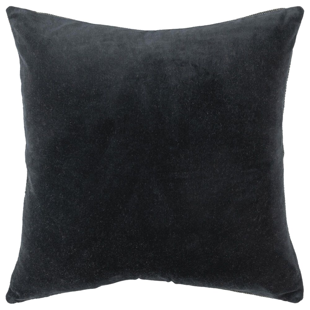 Rizzy Home Transitional Solid 22" Pillow in Black, , large
