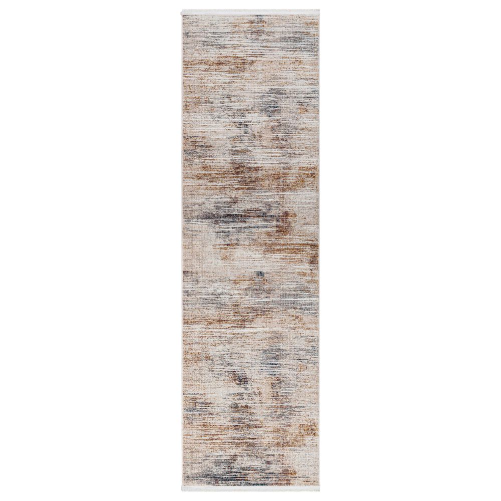 Surya Aida 2"7" x 9" Beige, Ivory, Tan, Charcoal and Gray Runner, , large