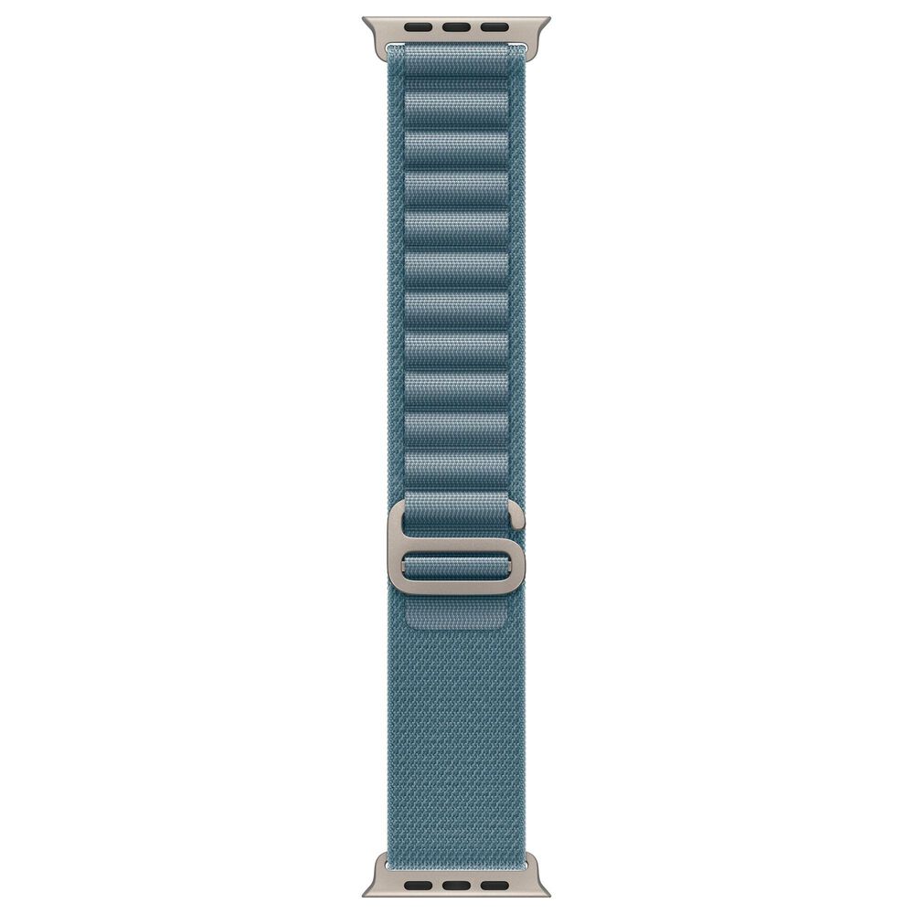 Apple Watch Ultra 3 (GPS+Cellular) 49mm Titanium Case with Light Blue Alpine Loop - Medium in Natural and 2-Year AppleCare+, , large