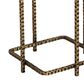 Vantara Home Heirloom Side Table in Antique Brass and Brown, , large