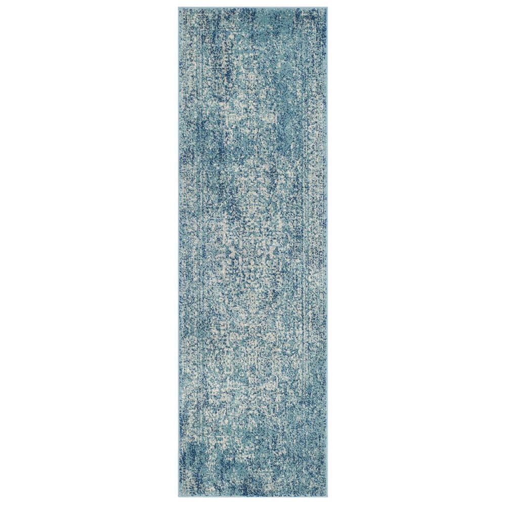 Safavieh Evoke EVK256C 2"2" x 17" Blue and Ivory Runner, , large