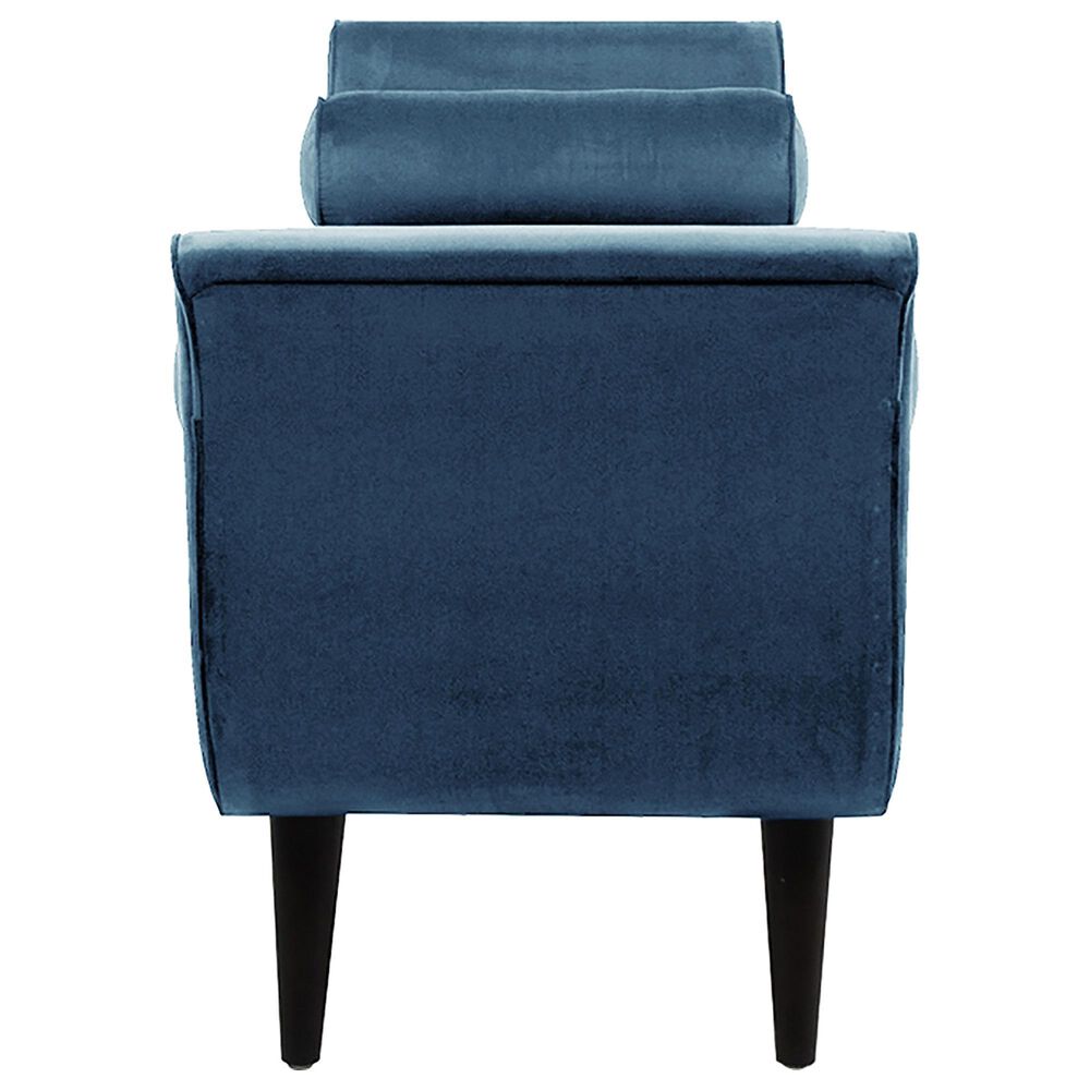 Jennifer Taylor Home Alma Entryway Bench in Satin Teal Blue NFM