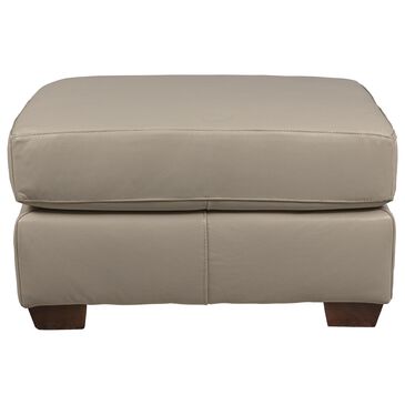 USA Premium Leather Ottoman in Pebble Bone, , large