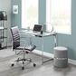 Lumisource Cinch 2-Piece Nesting Ottoman Set in Silver, , large