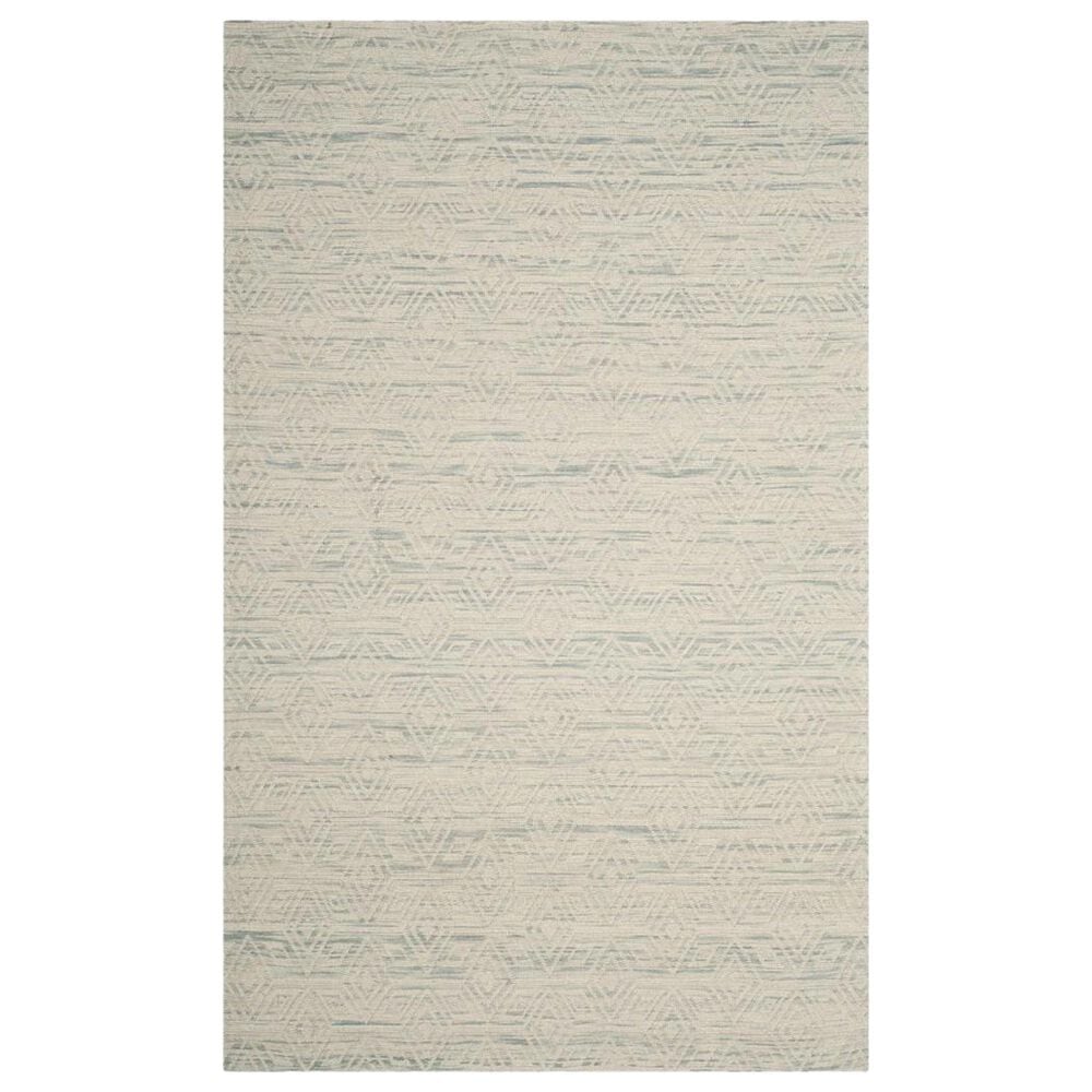 Safavieh Marbella Diamond Geometric 4" x 6" Light Blue and Ivory Area Rug, , large