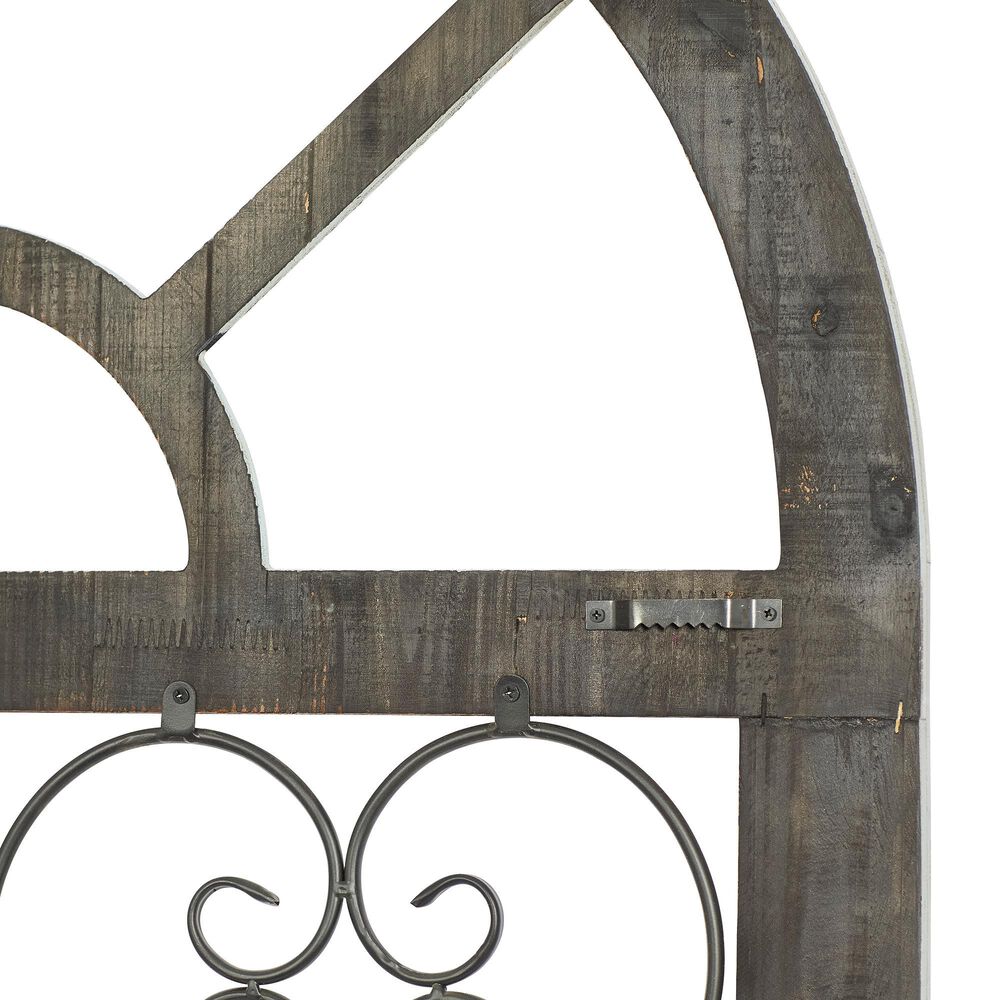 Maple and Jade 45&quot; x 28&quot; Wall Decor in Distressed White and Brown, , large