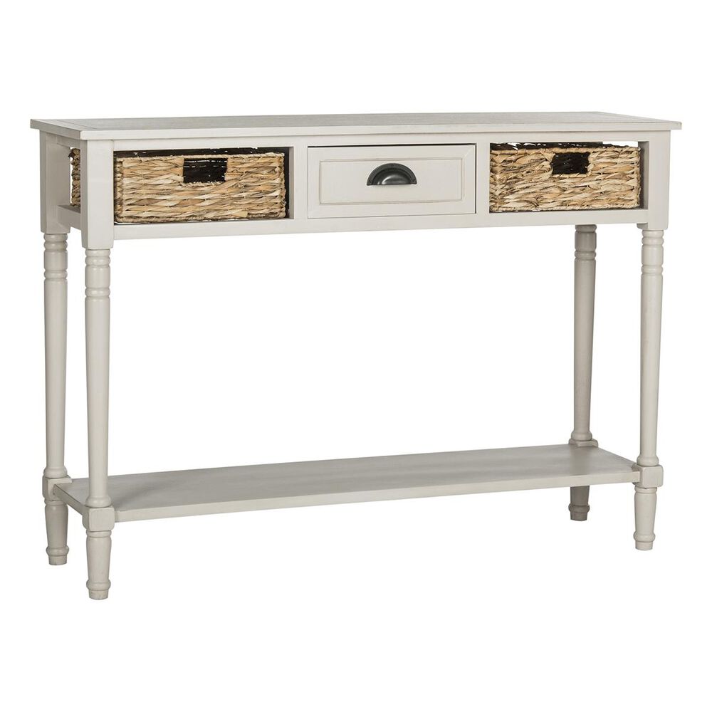 Safavieh Christa Console Table With Storage in Vintage Grey, , large