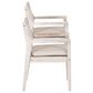 Linon Home Decor Teagon Patio Arm Chair with Beige Cushion in Natural (Set of 2), , large