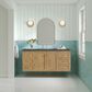 James Martin Vanities Laurent 60" Single Bathroom Vanity in Light Natural Oak with 3 cm Parisien Bleu Quartz Top and Rectangular Sink, , large