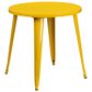Flash Furniture 5-Piece Metal Bistro Table Set in Yellow, , large