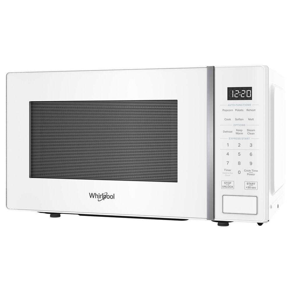 Whirlpool 0.7 Cu. Ft. Countertop Microwave with Steam Clean in White, , large