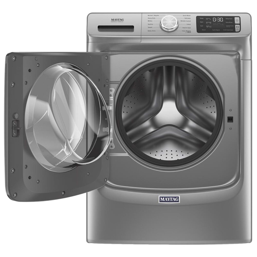 Maytag 4.8 Cu. Ft. Front Load Washer with Steam in Metallic Slate, , large